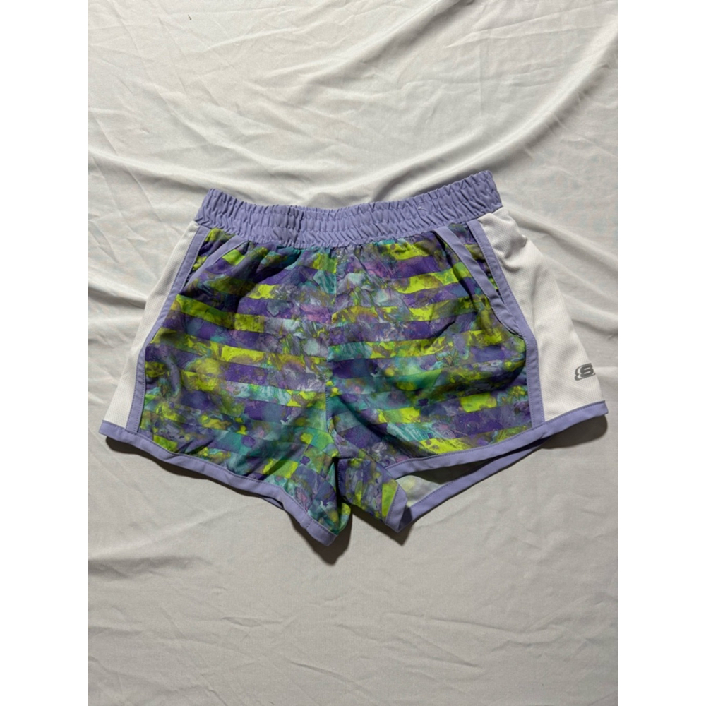 Girls Skechers Active Shorts Size L Purple White